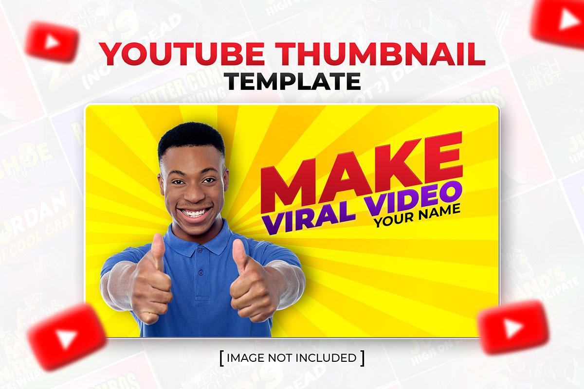 Ảnh thumb bìa kênh youtube file PSD mẫu G22