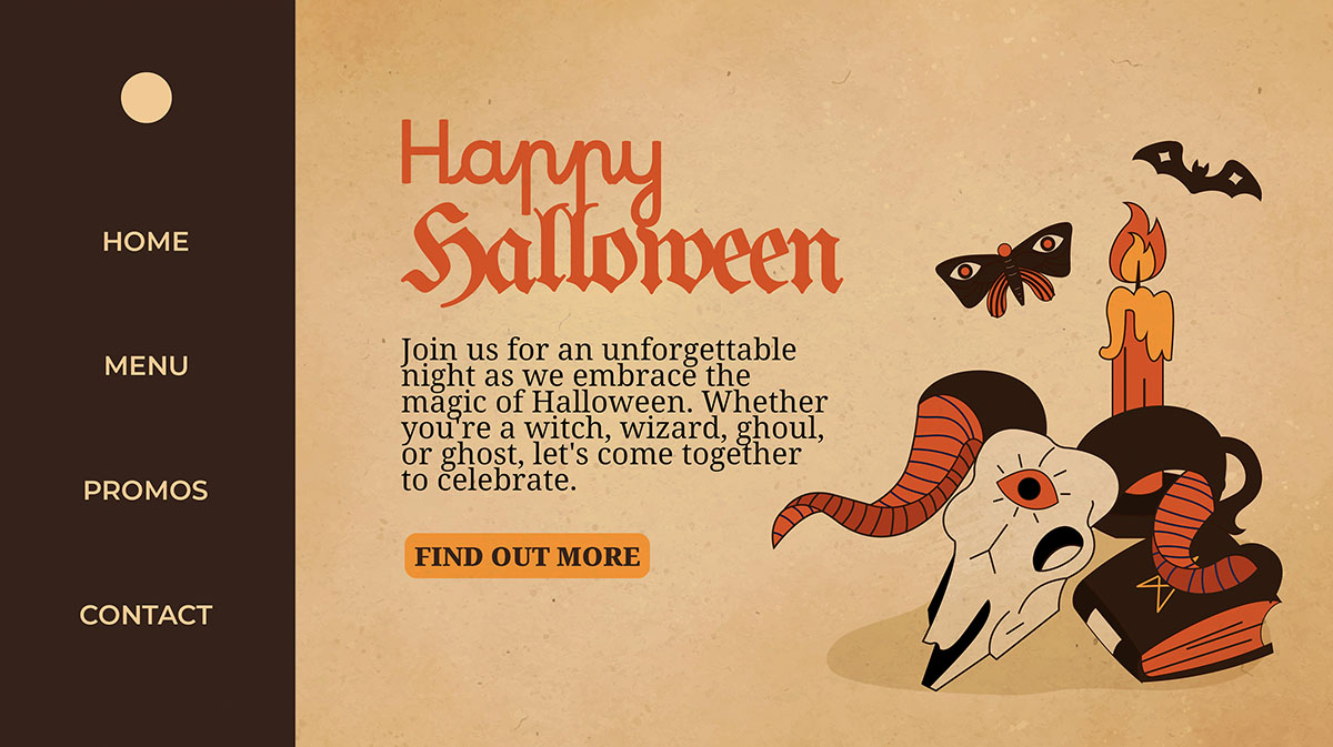 Banner lễ hội halloween file PSD mẫu MB370