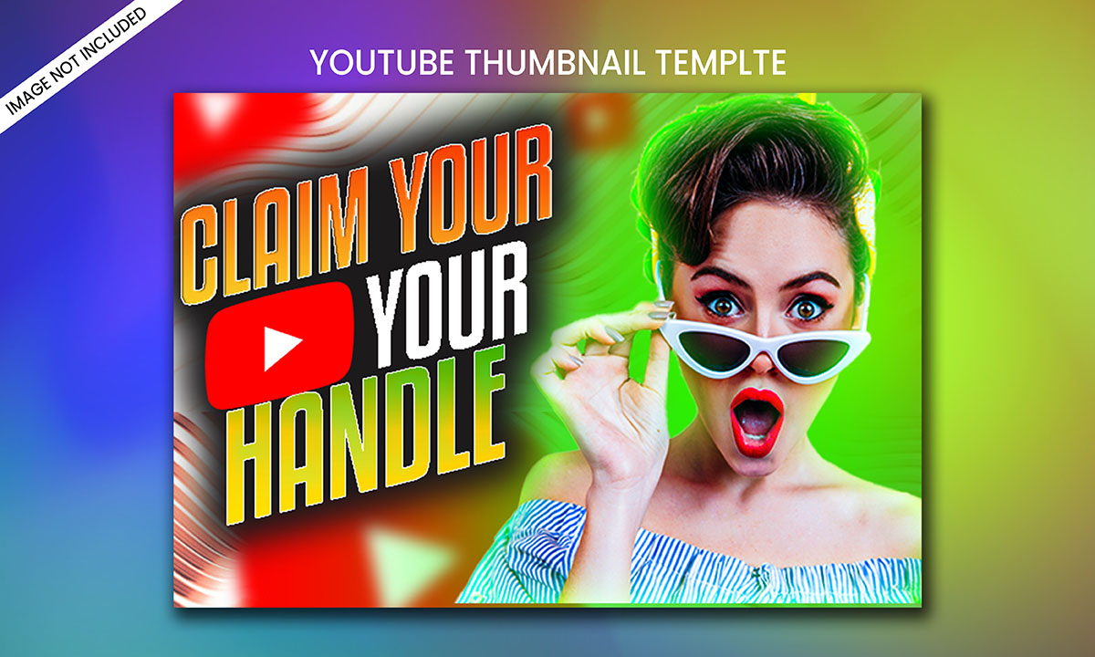 Ảnh thumb bìa kênh youtube file PSD mẫu G53