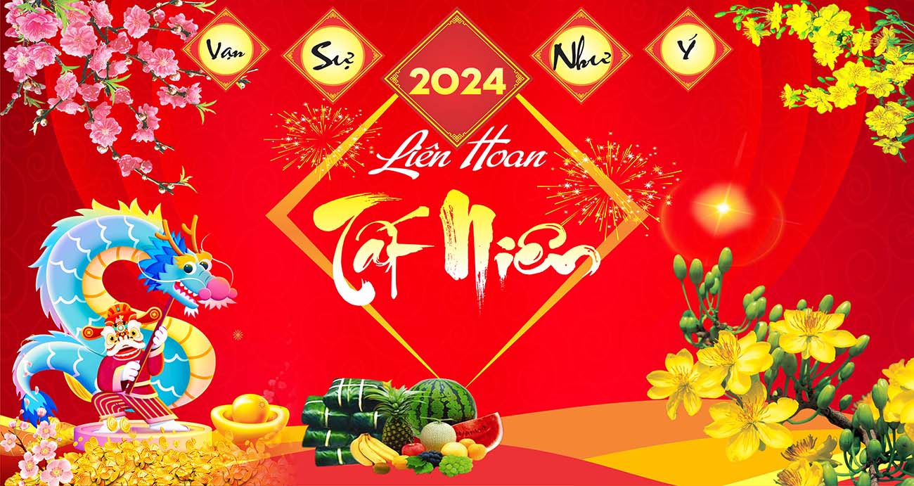 Banner tết năm 2024 file CDR mẫu S104