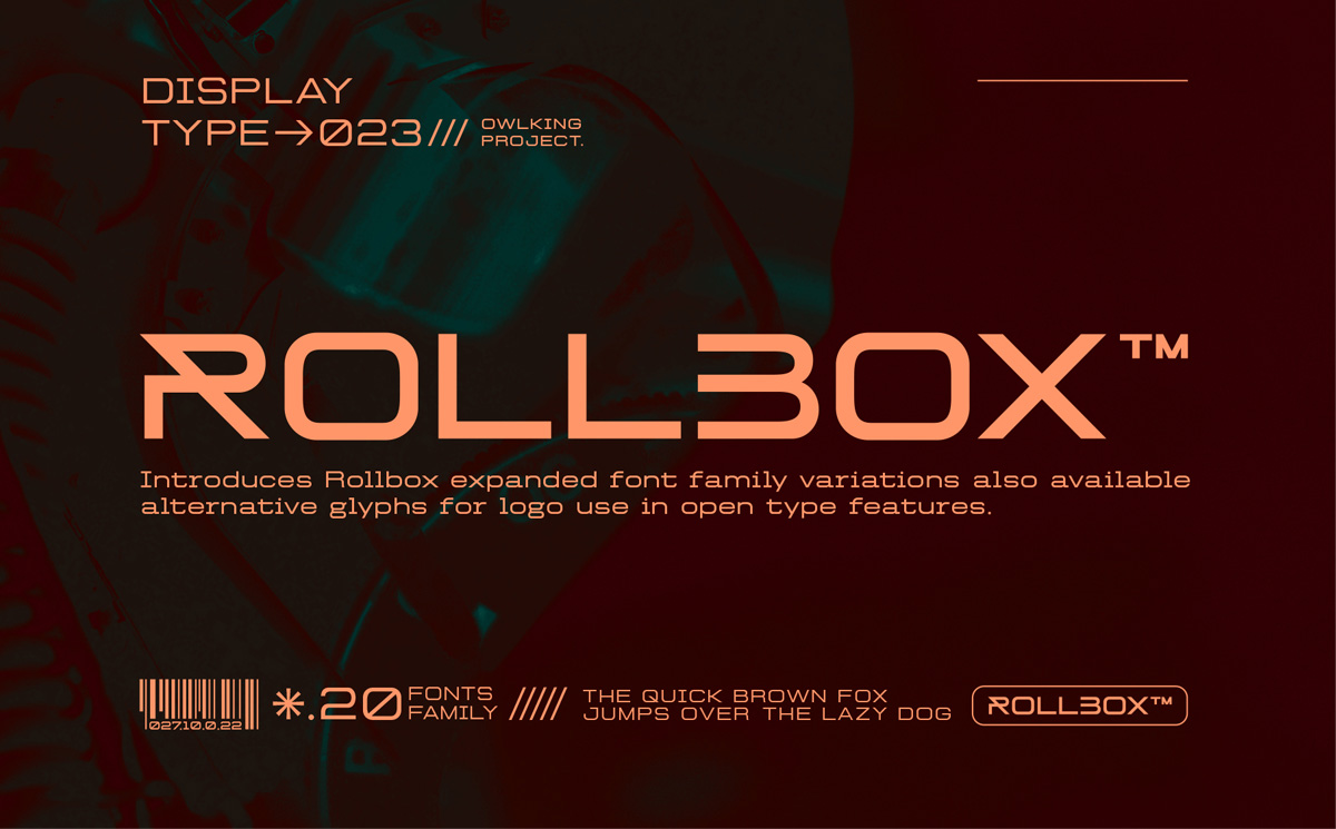 TH Rollbox việt hóa - Font chữ hiện đại cứng cáp cho lĩnh vực thể thao điện tử, game, cơ khí, xây dựng