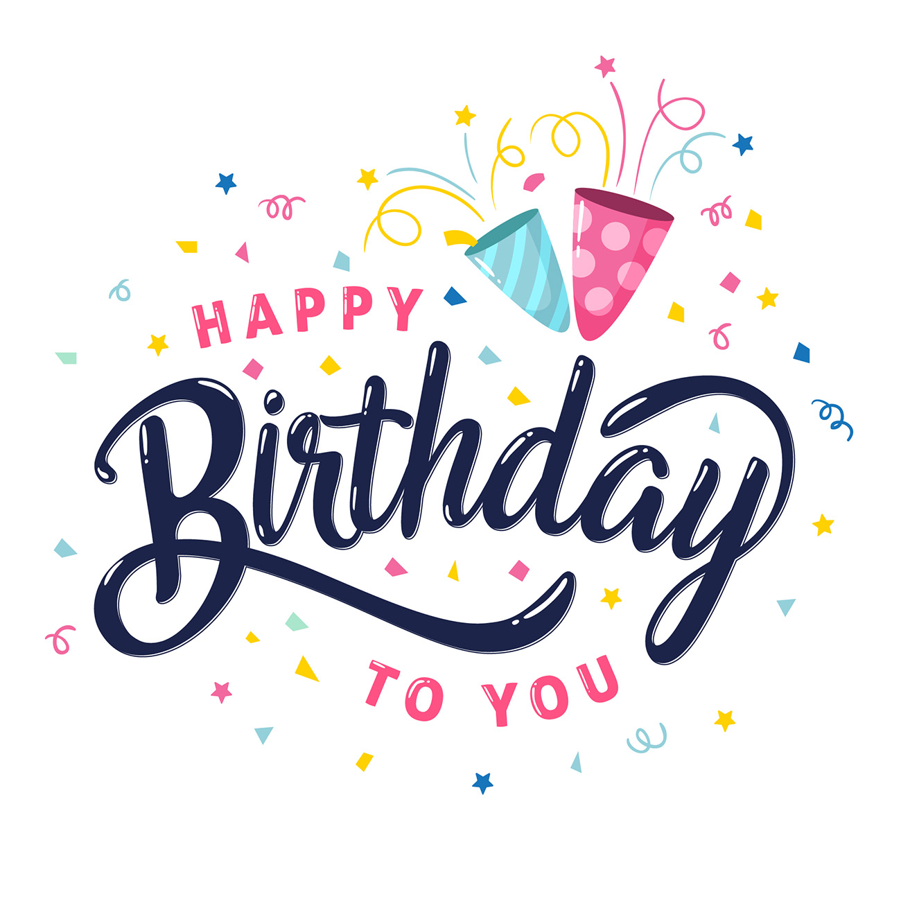 Bộ chữ typo happy birthday mềm mại file EPS và AI mẫu K81