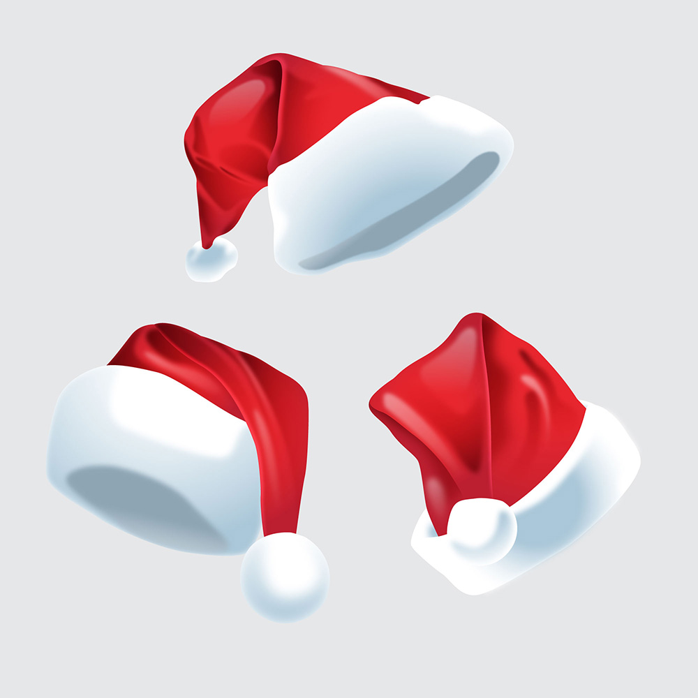 Hình ảnh chiêc mũ noel file vector mẫu BN284