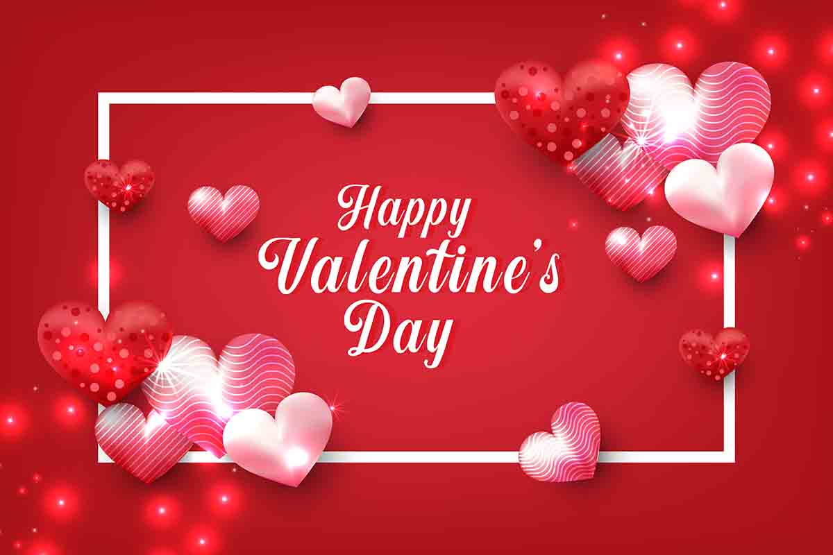 Banner valentine trái tim tình yêu file vector mẫu số 480