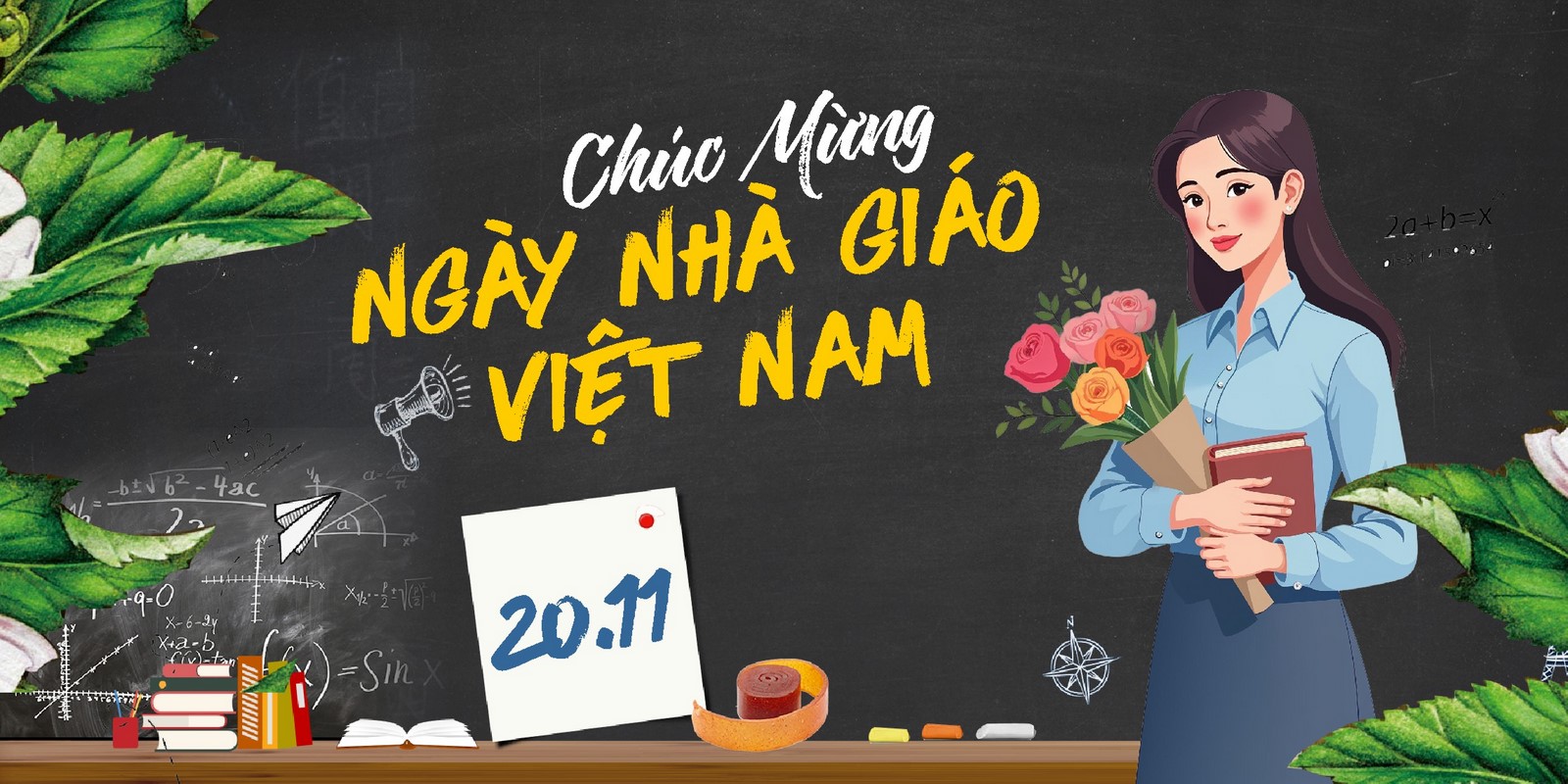 Phông nền tri ân thầy cô chào mừng Ngày Nhà Giáo Việt Nam 20.11 File Corel 44