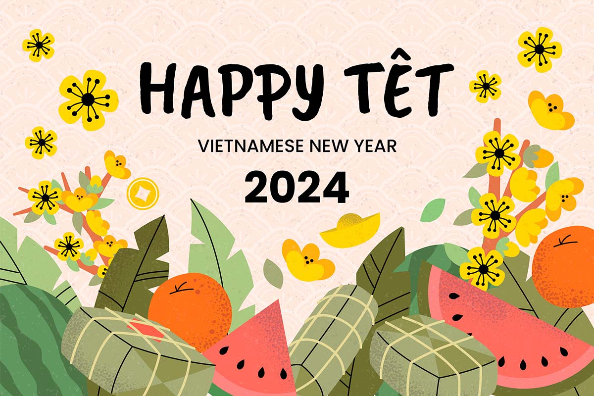 Banner món ăn ngày tết cổ truyền file vector mẫu 25R1457