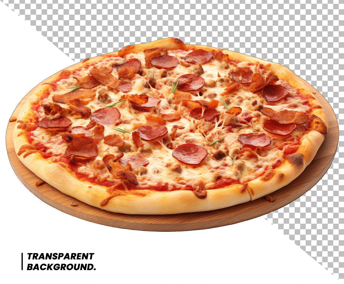 Hình ảnh minh họa bánh pizza file PSD mẫu P23