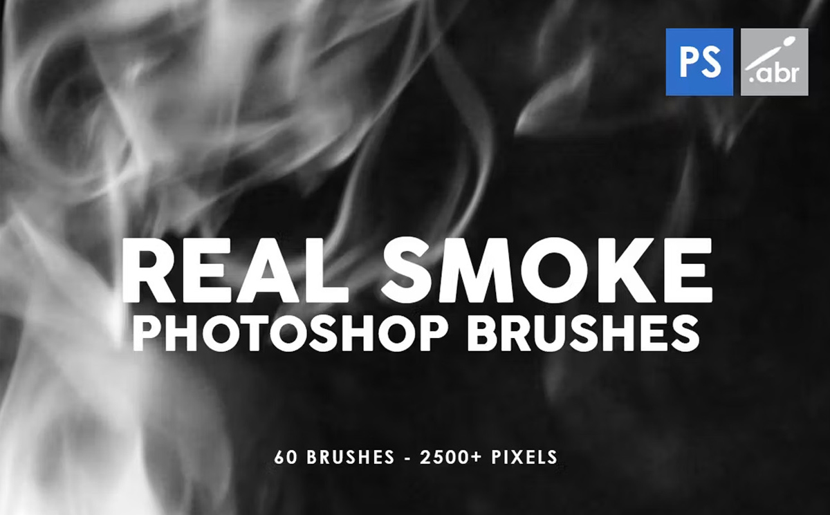 Bộ 60 brush hiệu ứng khói trắng trong photoshop