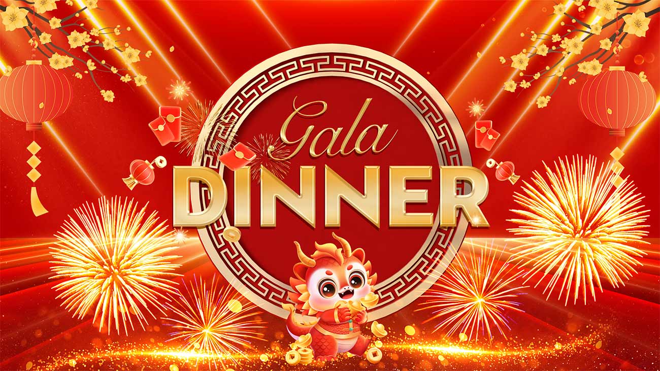 Banner gala dinner hoa mai vàng file TIF