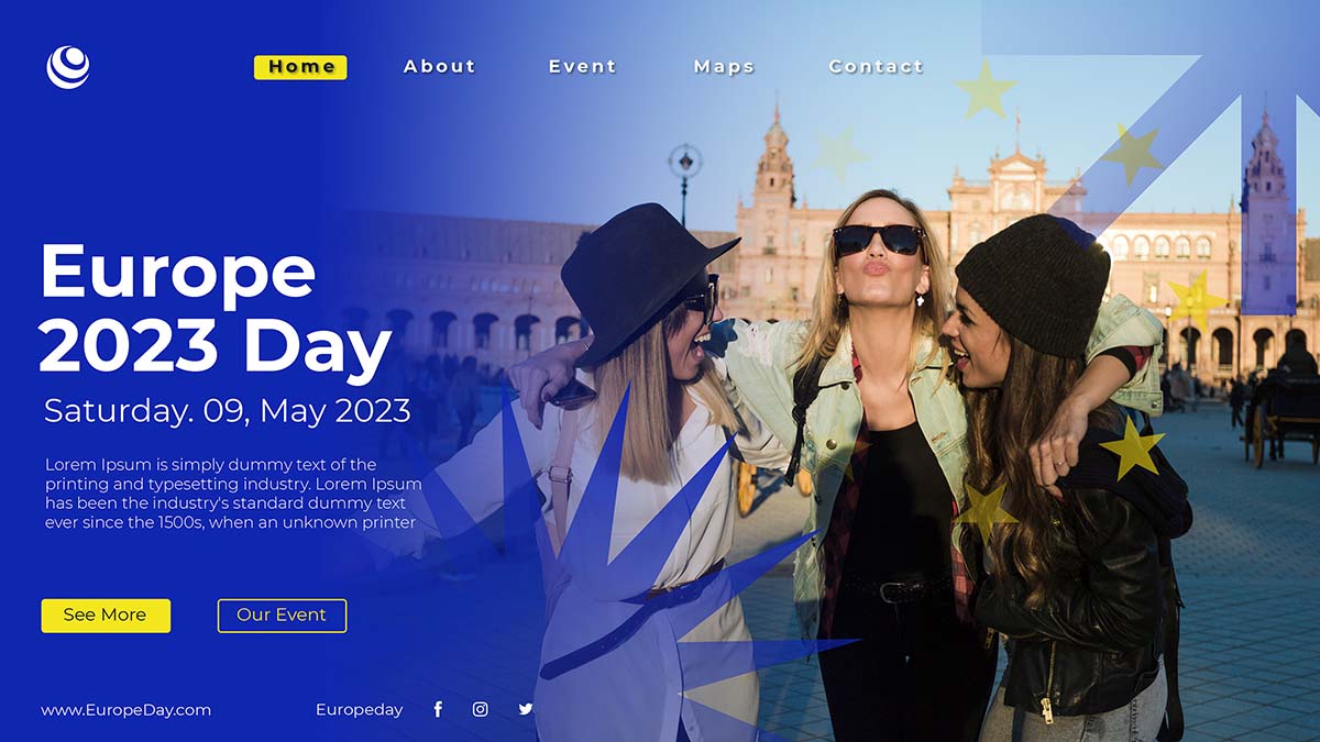 Banner đi du lịch nước ngoài file PSD mẫu DH119