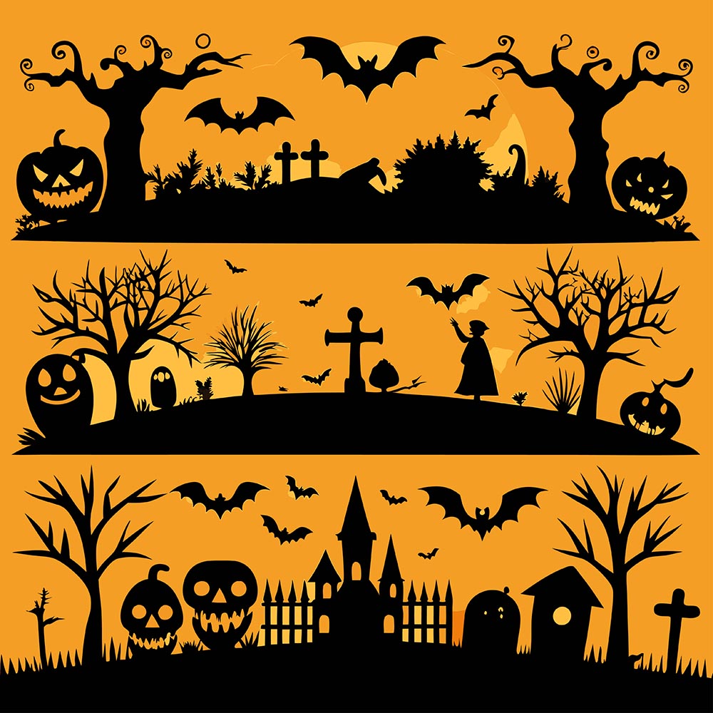 Hình minh họa đêm hội halloween file EPS - mẫu số 679