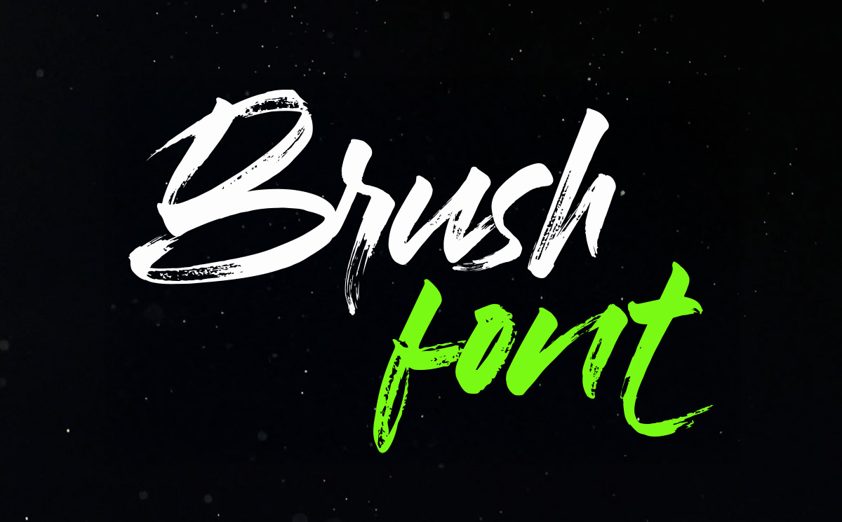 Font chữ nghiêng brush nét cọ Việt hóa SVN-Braga