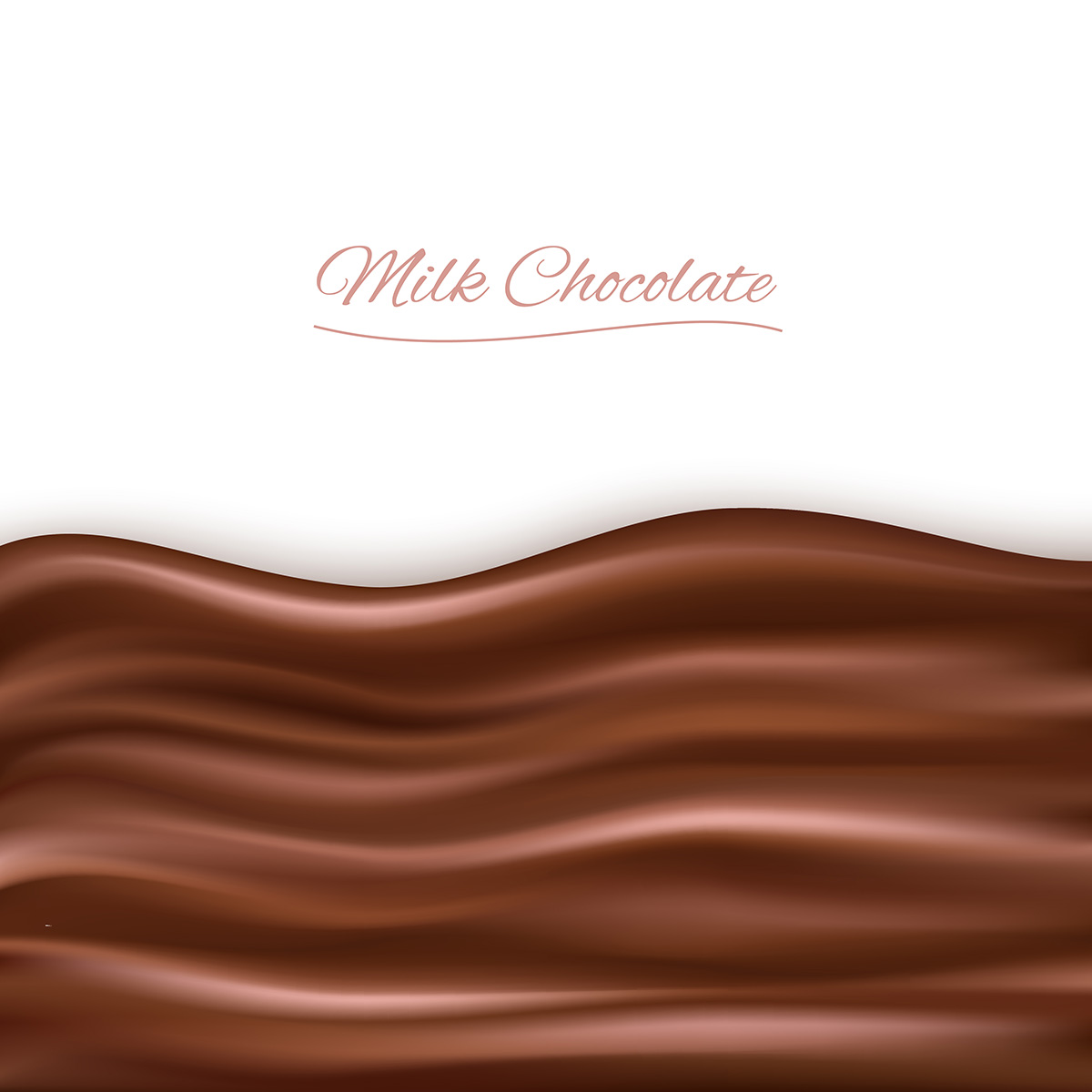 Hình minh họa dòng chảy chocolate sữa file vector - mẫu 575