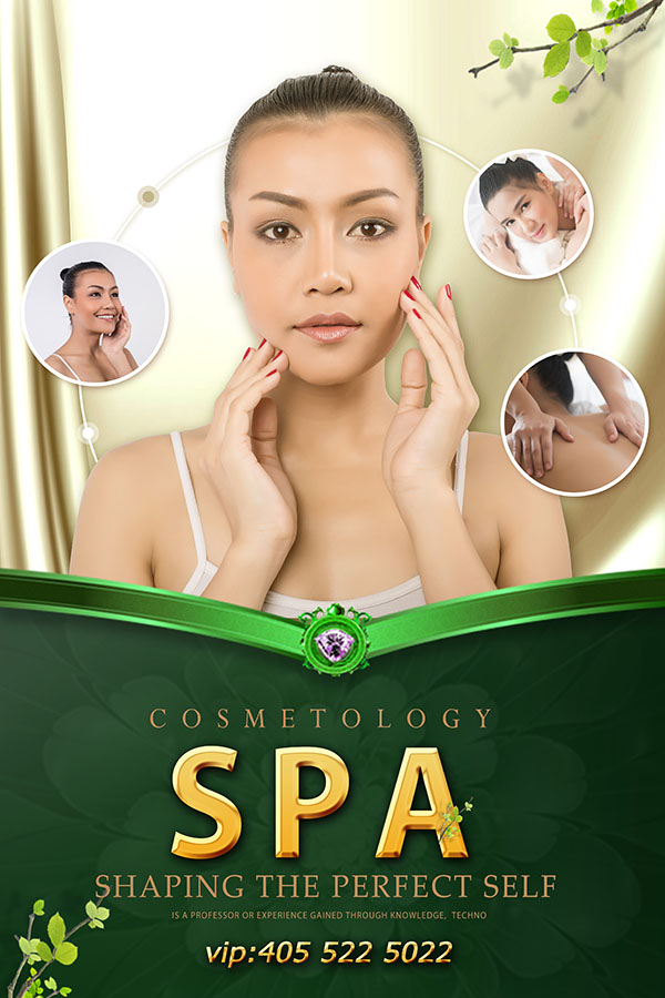 Poster quảng cáo dịch vụ spa file PSD mẫu KF27