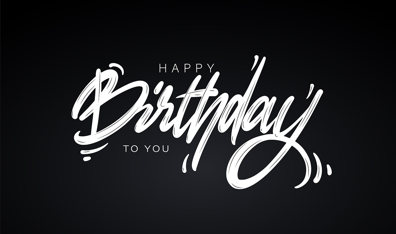 Bộ chữ typo happy birthday file EPS và AI mẫu K123