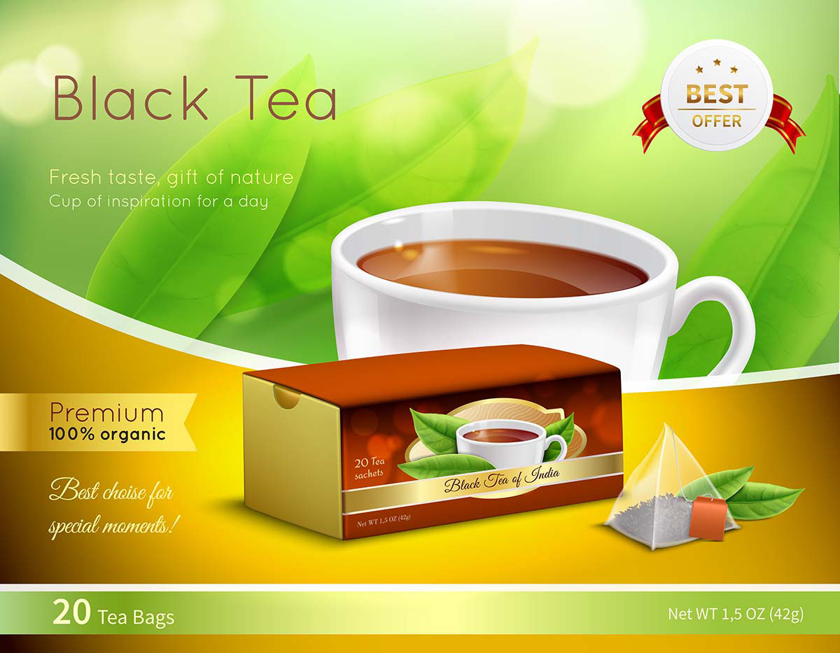 Banner quảng cáo cafe hòa tan file vector mẫu DE84