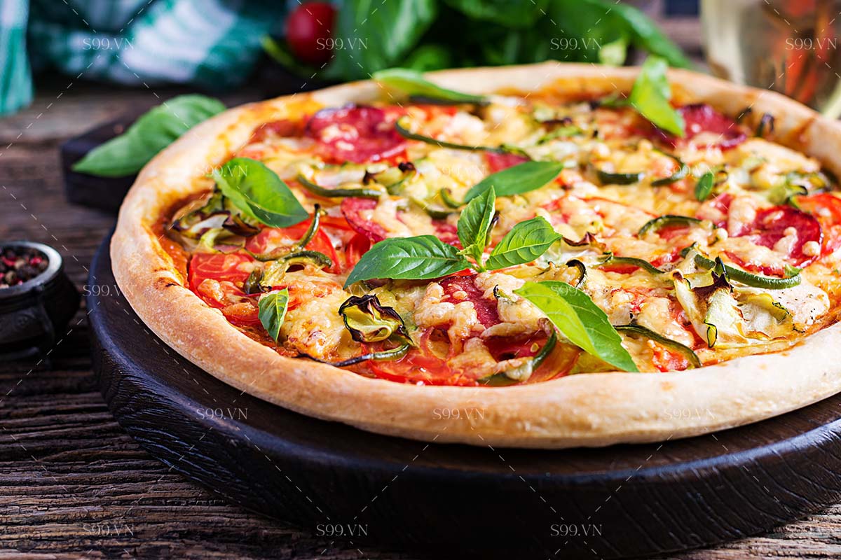 Hình ảnh minh họa bánh pizza file JPG mẫu P9