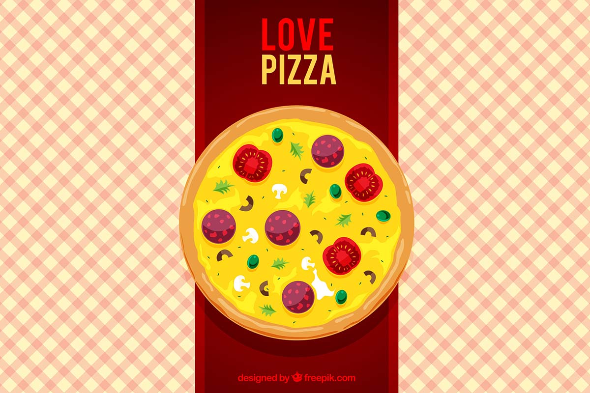 Banner quảng cáo bánh pizza file EPS và AI mẫu P137