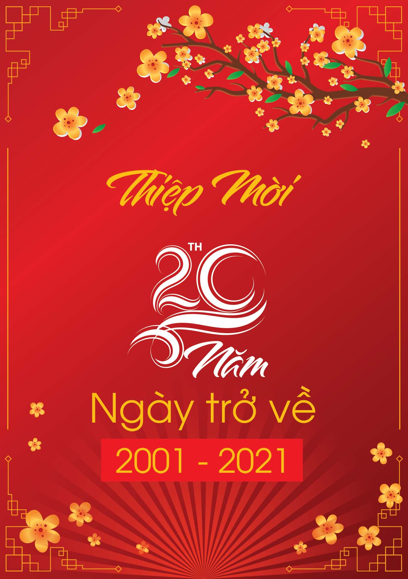 Thiệp mời họp lớp dịp đầu năm mẫu 05 PSD