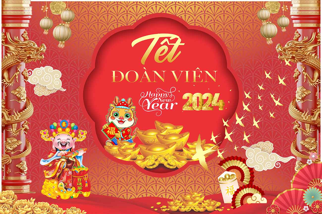 Banner tết năm 2024 file CDR mẫu S116