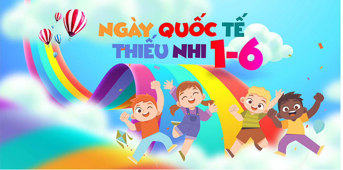 Phông nền, background ngày quốc tế thiếu nhi 1-6 File Corel