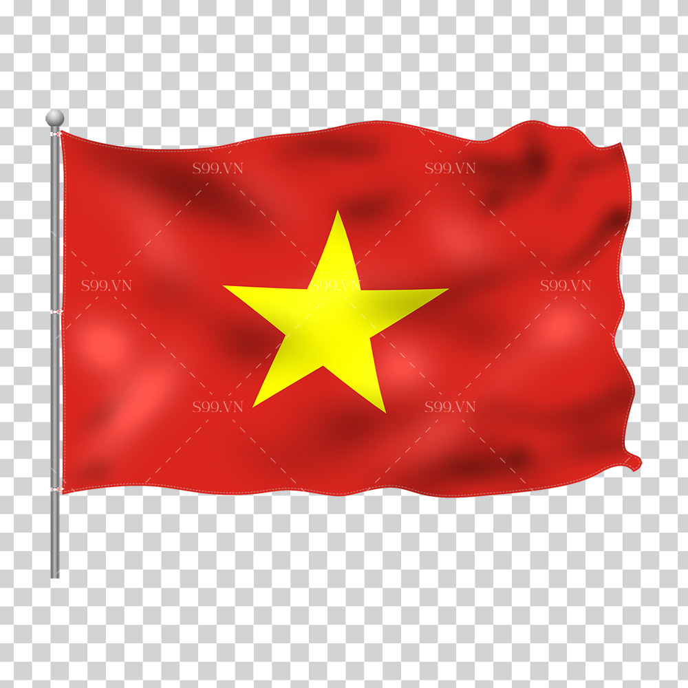 Ảnh cờ Việt Nam tung bay file PNG mẫu số 74