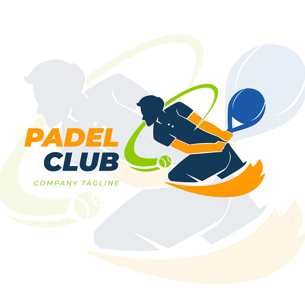 Hình ảnh vận động viên đánh pickleball file vector mẫu HV6