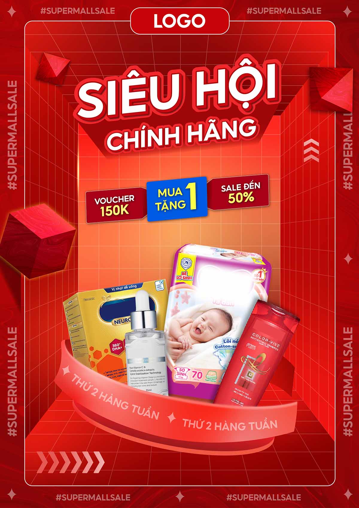 Poster sale đồ gia dụng file PSD - mẫu số 652