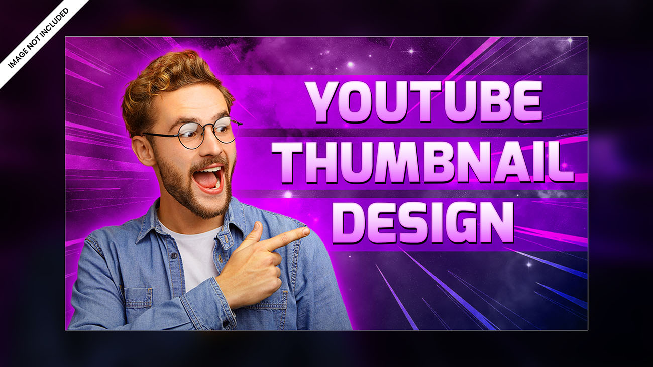 Ảnh thumb kênh youtube nền màu tím T14 file PSD S99.Vn