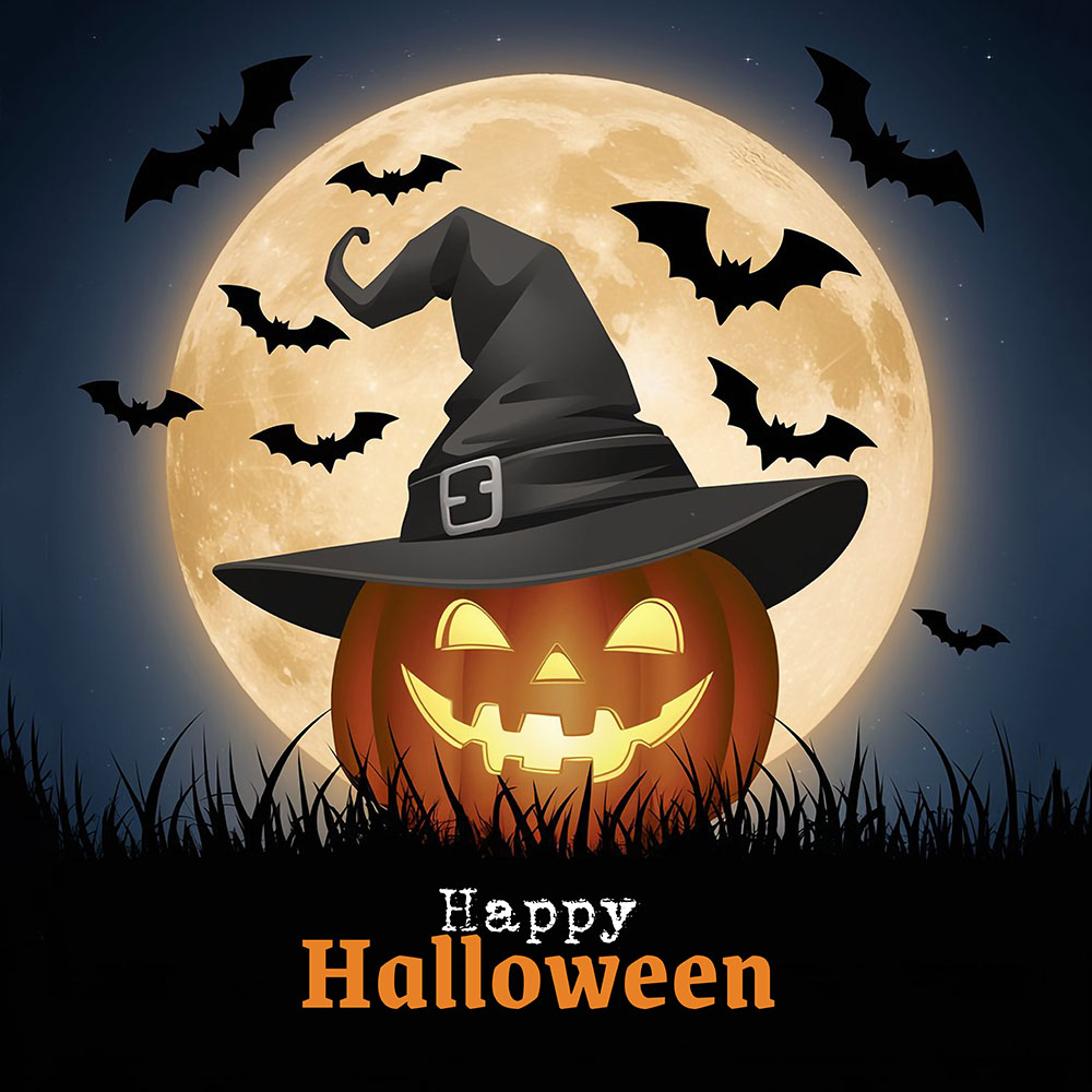 Poster lễ hội halloween file PSD mẫu MB397