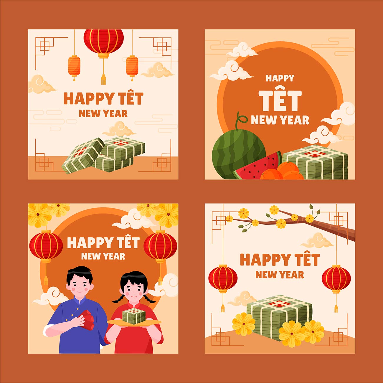 Banner tết nguyên đán file EPS