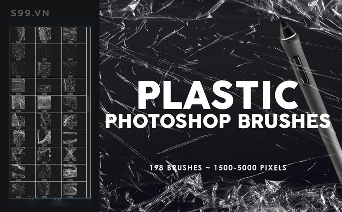 Bộ brush hiệu ứng túi nhựa cho photoshop