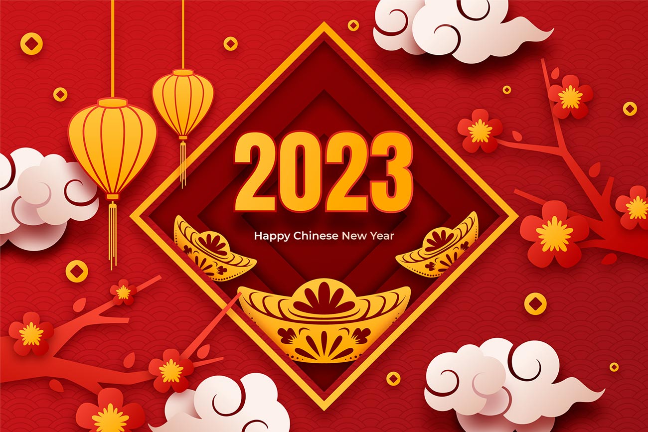 Banner mừng tết năm 2023 file EPS