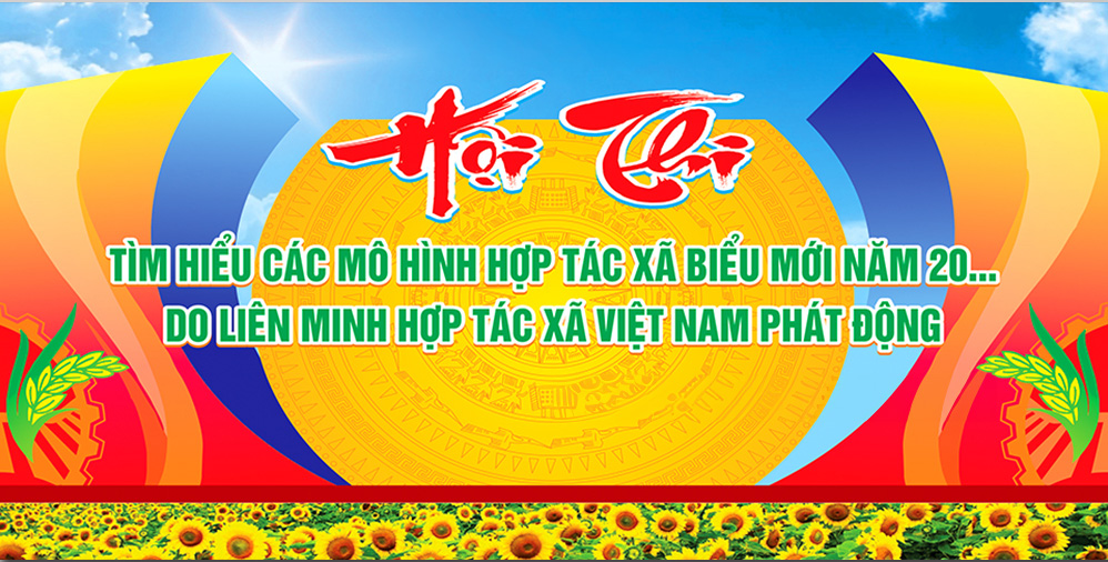 Phông nền văn nghệ tìm hiểu mô hình hợp tác - File Corel