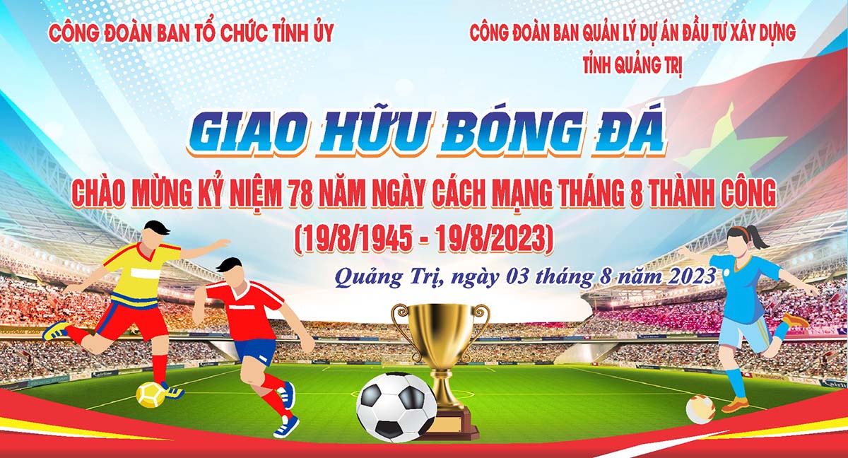 Backdrop giải bóng đá mẫu 22 file Corel