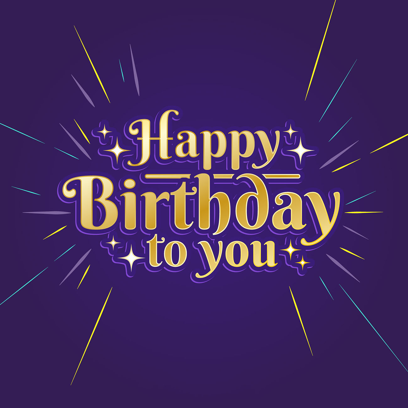 Bộ chữ typo happy birthday file EPS và AI mẫu K91