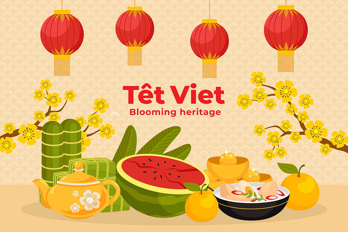 Banner chúc mừng năm mới tết nguyên đán file vector - mẫu số 719