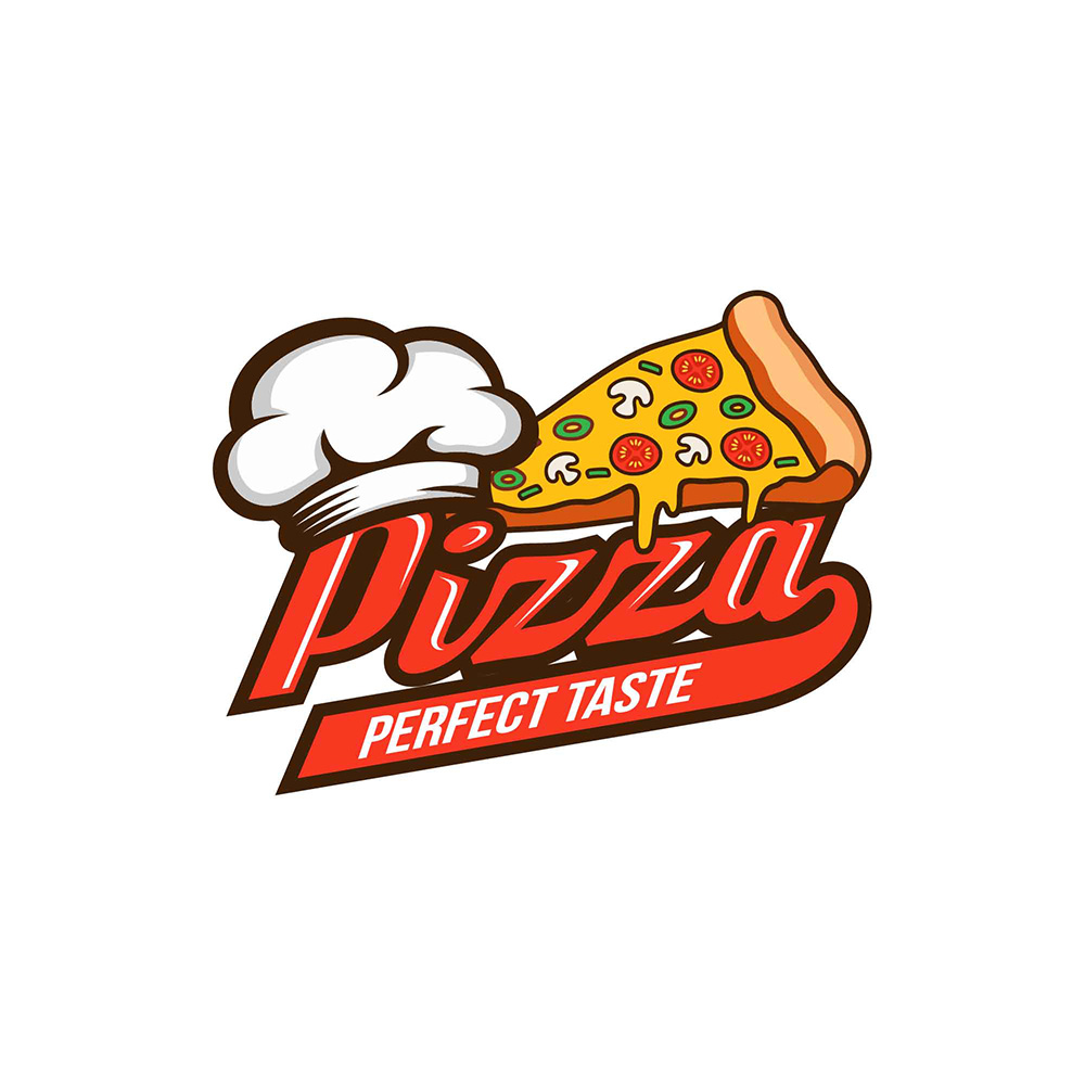 Logo quán bán bánh pizza file EPS và AI mẫu P84