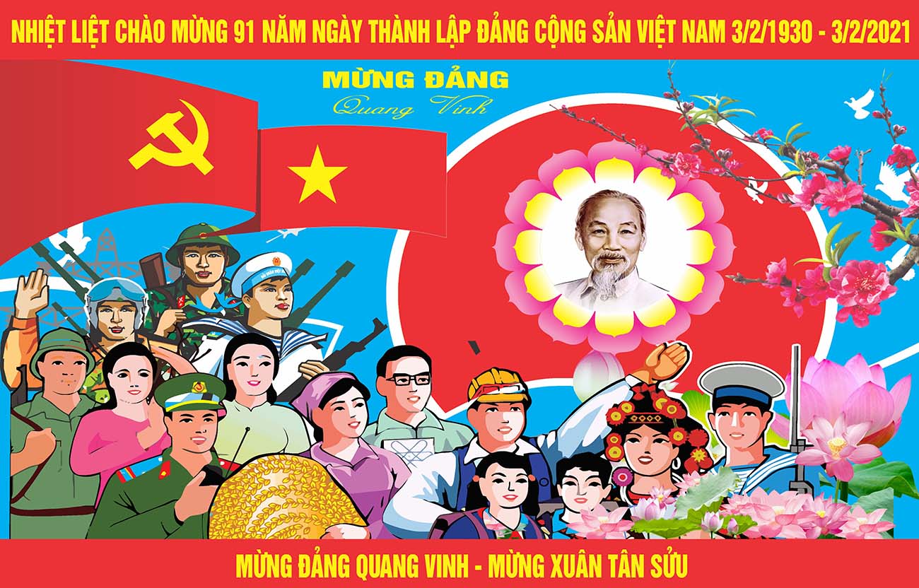 Pano mừng Đảng mừng xuân 2024 file CDR mẫu D21