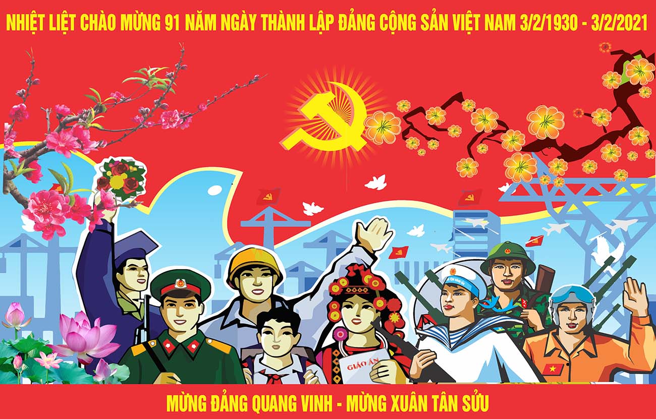 Pano mừng Đảng mừng xuân 2024 file CDR mẫu D17