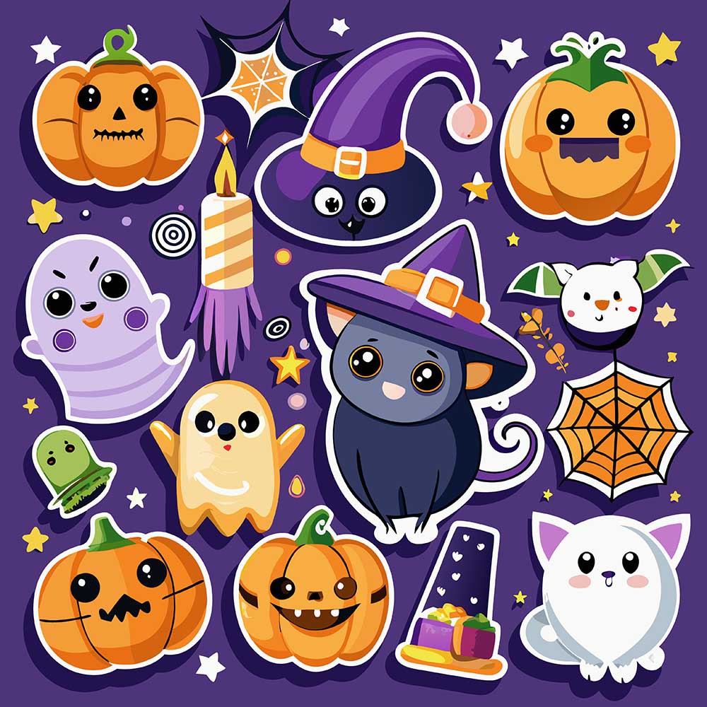 Hình minh họa nhân vật lễ hội halloween file EPS - mẫu số 211