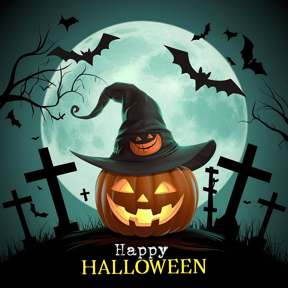 Banner bí ngô ma quái halloween file PSD - mẫu số 749