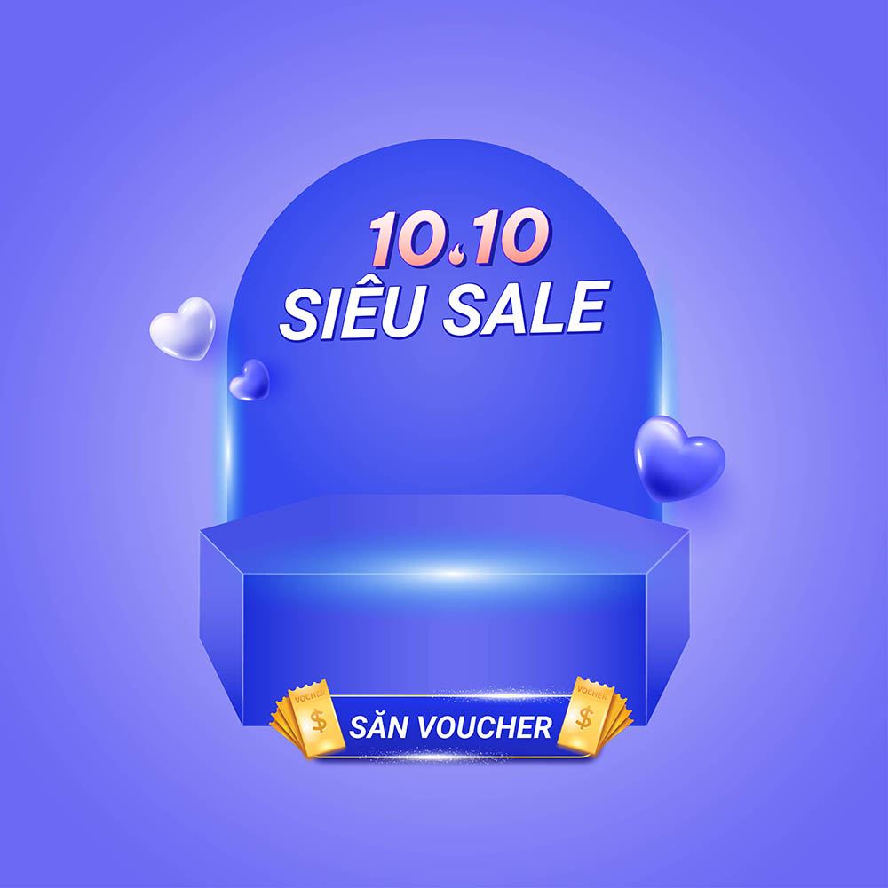 Banner khuyến mại 10.10 file vector mẫu số 529