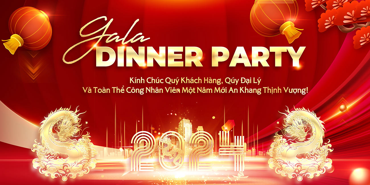 Banner gala dinner party file PSD