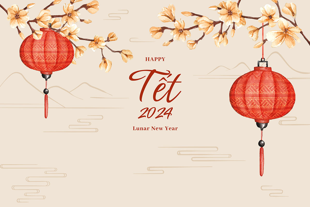 Background tết cổ truyền file vector mẫu 25R1428