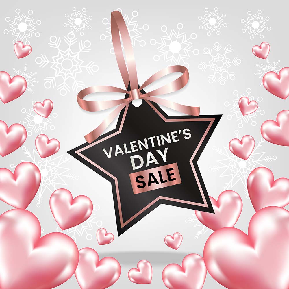 Banner ngày lễ valentine file vector mẫu BV372