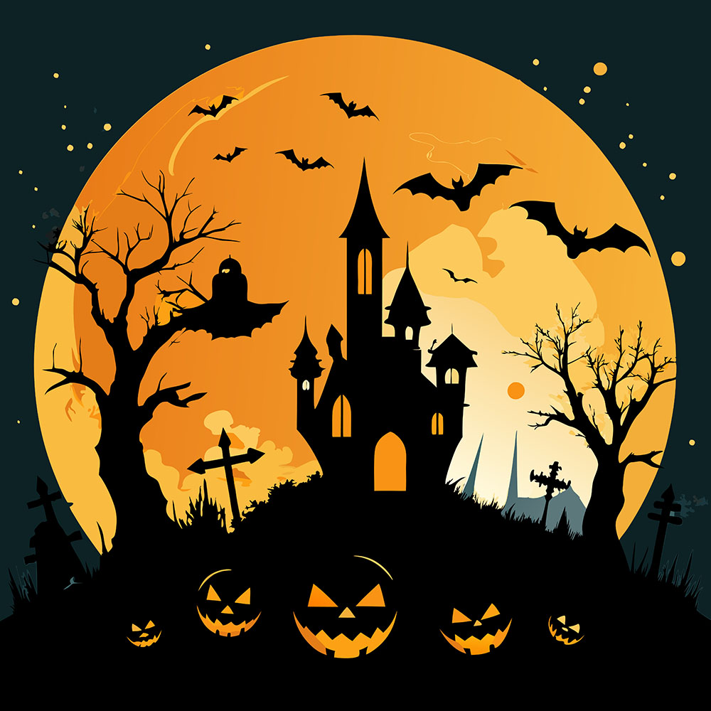 Background lễ halloween kinh dị file EPS và AI mẫu MB63