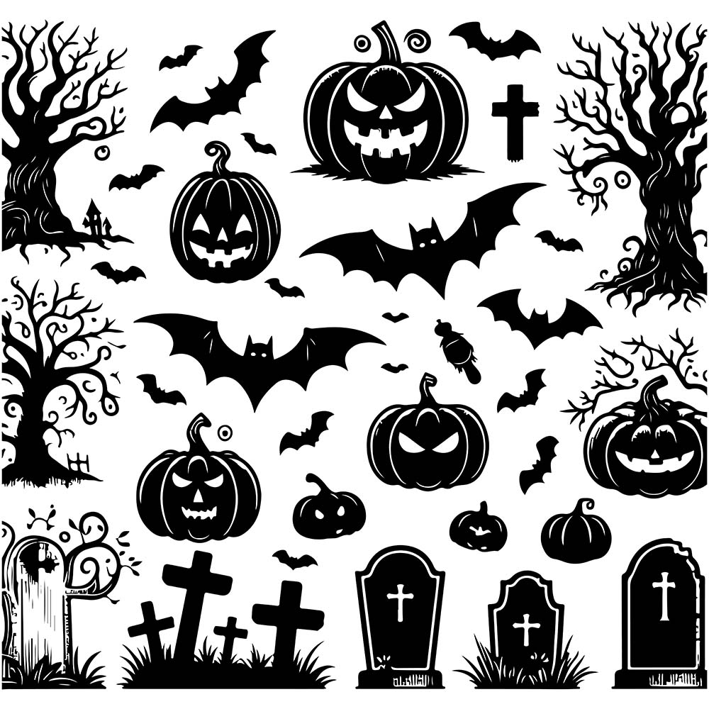 Hình minh họa nhân vật ma quái halloween file EPS - mẫu số 258