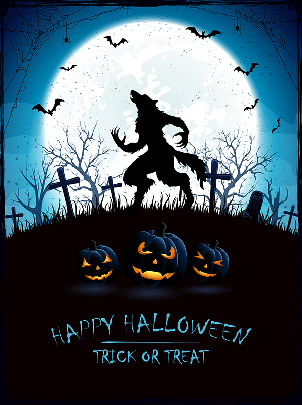 Poster lễ hội halloween file EPS và AI mẫu MB115