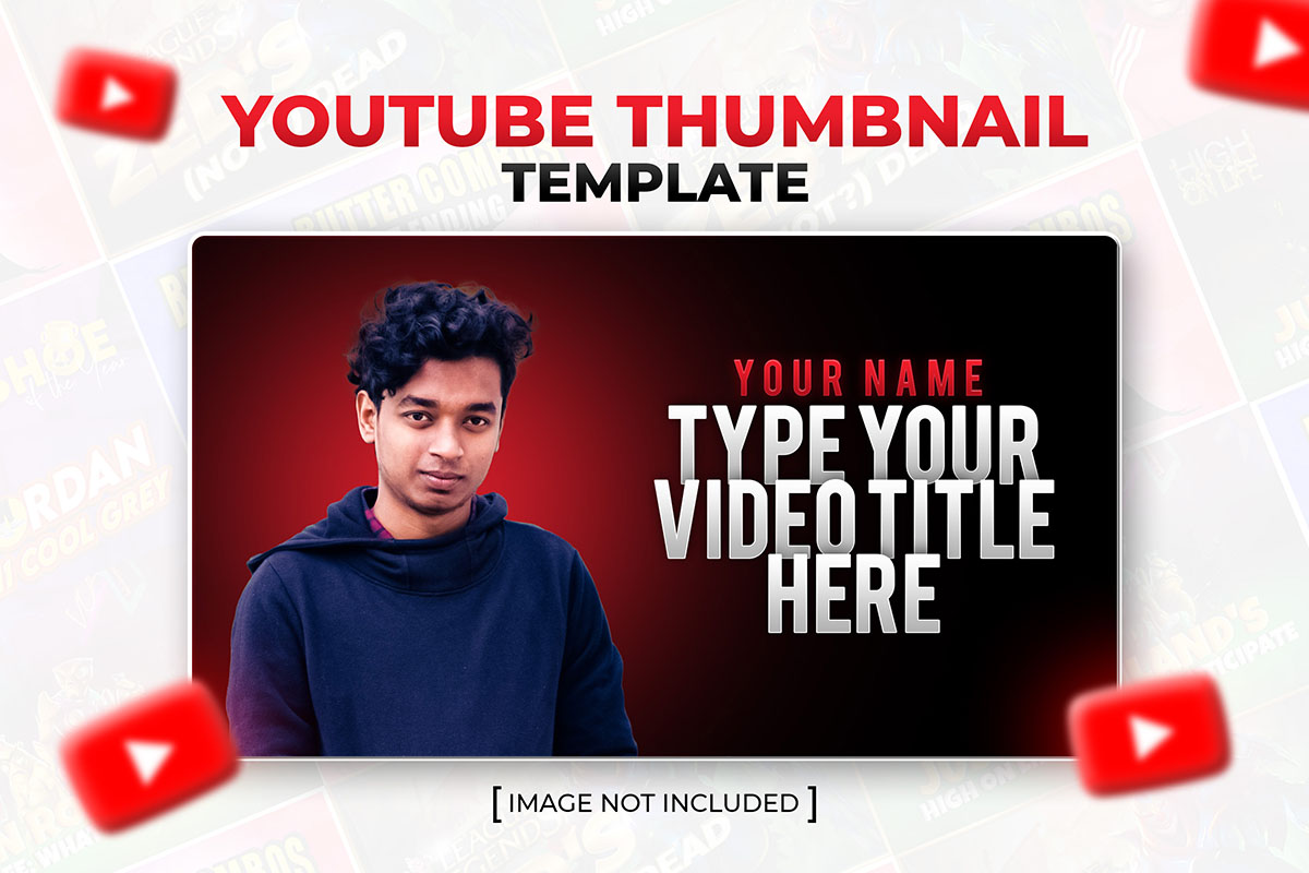 Ảnh thumb kênh youtube mẫu 46 file PSD